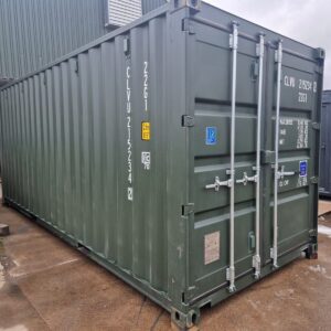New 20Ft Shipping Container One Trip Green Easy Opening Door Online